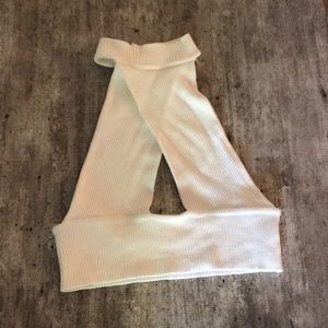 White Crop Halter Top